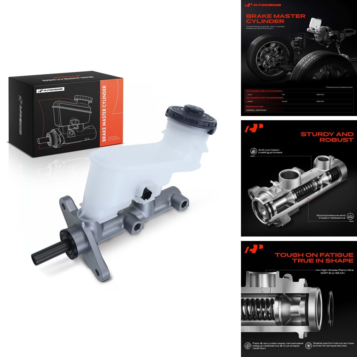 A-Premium Brake Master Cylinder with Reservoir and Sensor A-Premium Brake Master Cylinder with Reservoir and Sensor
