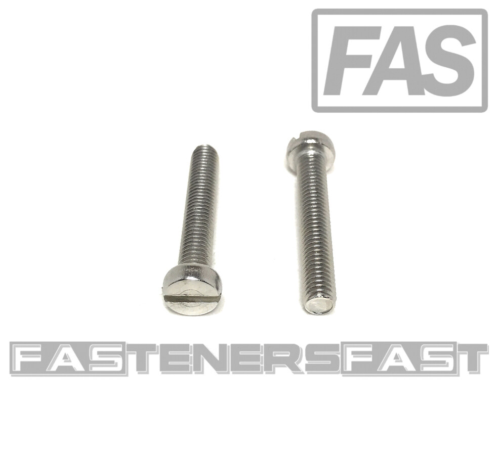 (25) M5-0.8 x30 Stainless Steel Slotted Cheese Head Machine Screw DIN84 A2 M5x30