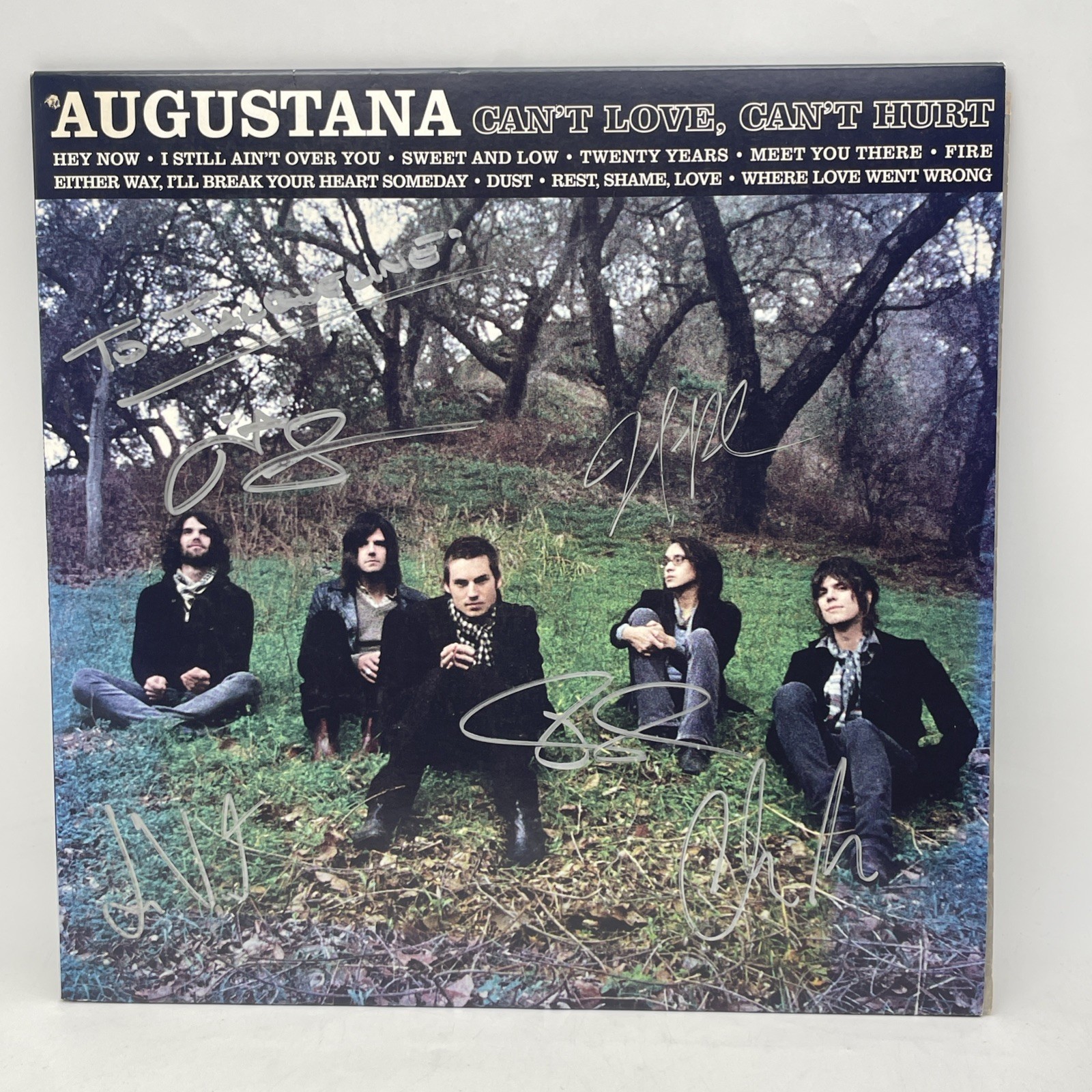 Augustana - Can’t Love, Can’t Hurt - Vinyl LP Album 2008 Signed Cover Epic Promo Augustana - Can’t Love, Can’t Hurt - Vinyl LP Album 2008 Signed Cover Epic Promo