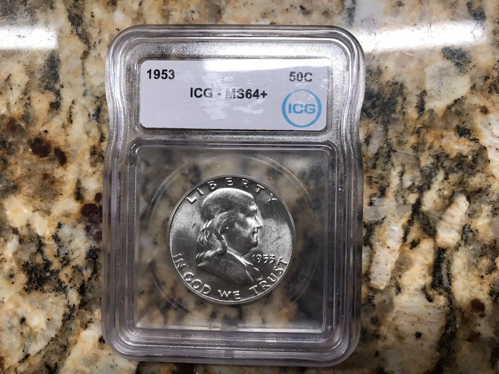 1953 Franklin Graded MS64 90% Silver Half Dollar