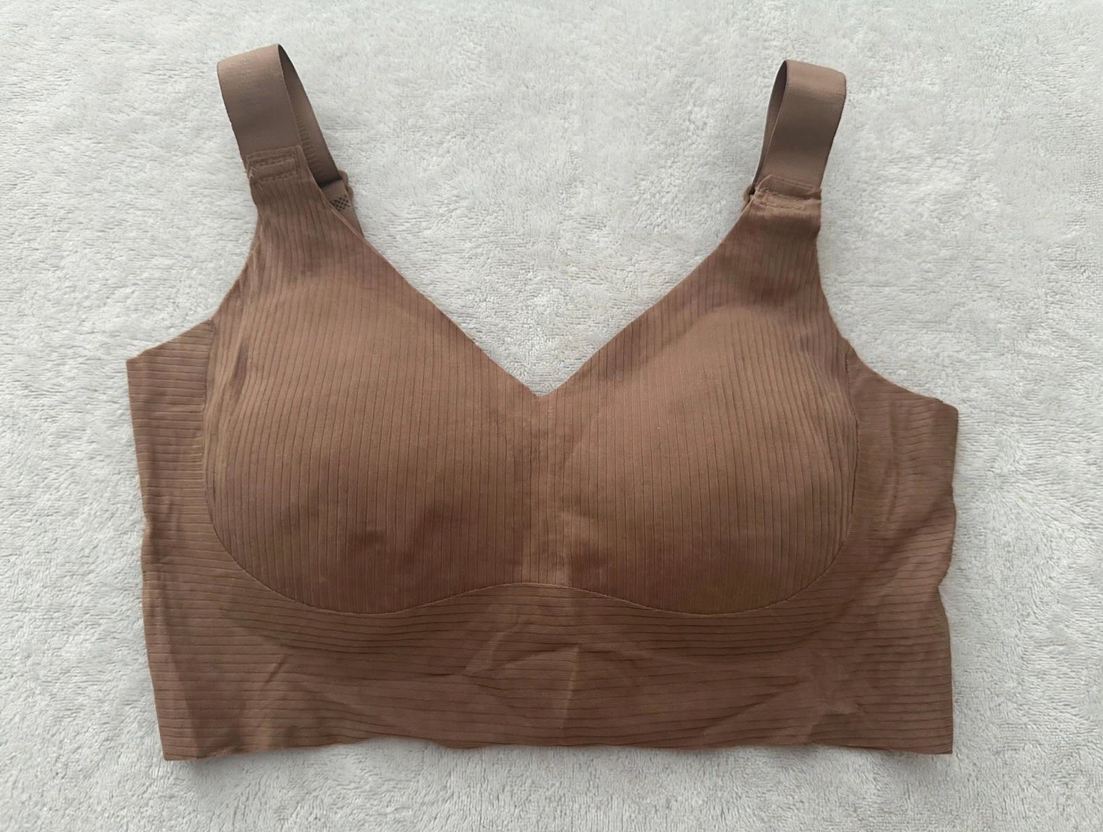 Women’s Seamless Full Coverage Bra M Coffee New