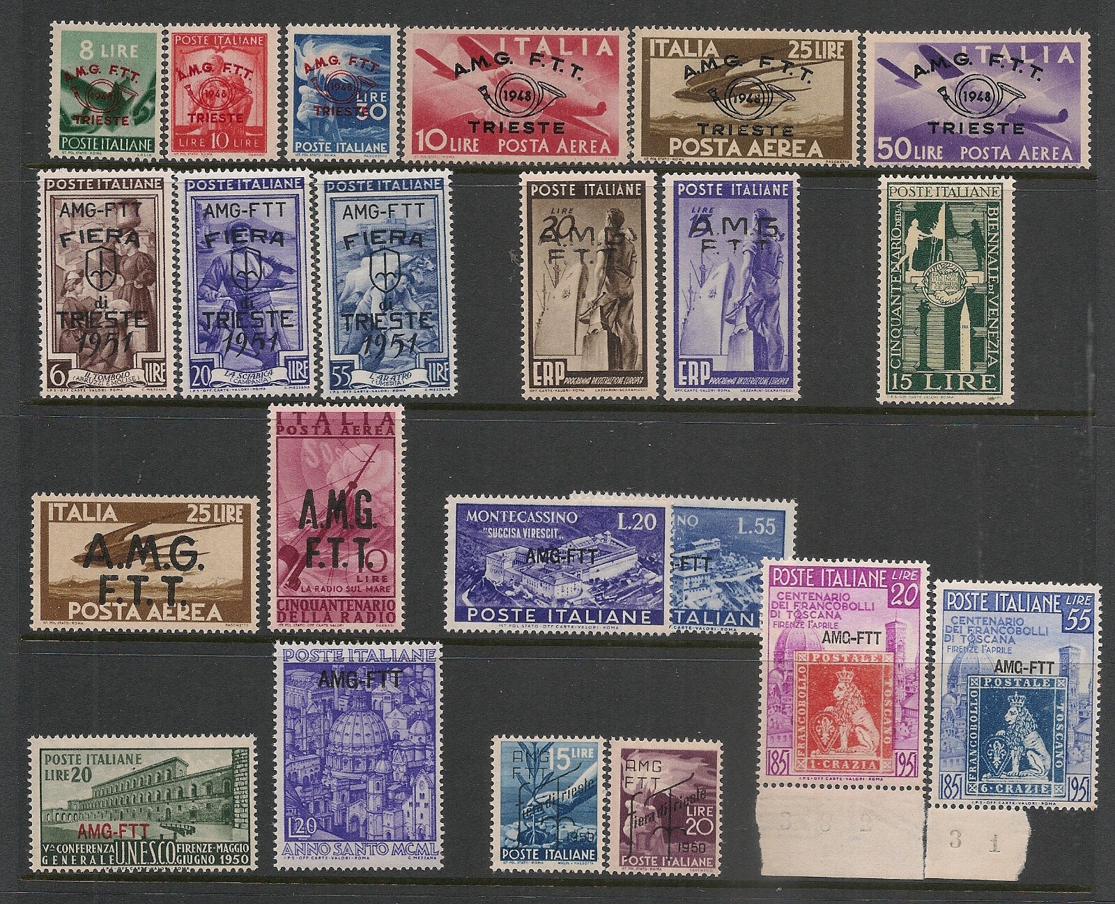 Italy Trieste Zone A Collection Superb MNH Italy Trieste Zone A Collection Superb MNH