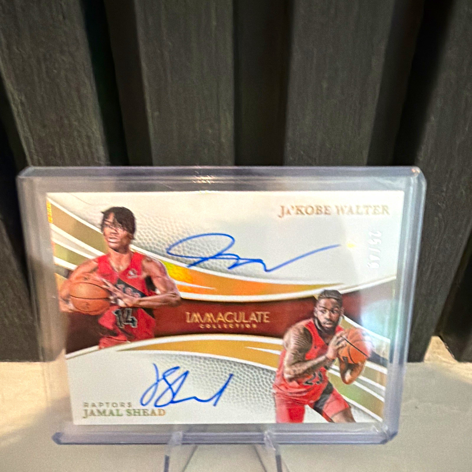 Panini 2024-25 Immaculate Dual Auto Ja\'Kobe Walter Jamal Shead DA-TOR /49