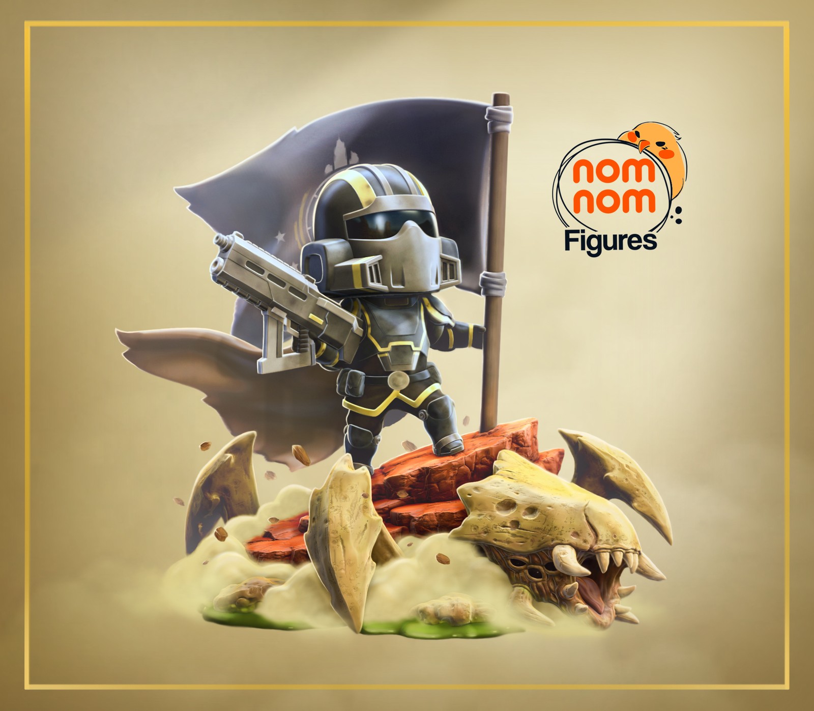 Chibi Scale Dispenser of Democracy High Quality Unpainted Resin Garage Kit