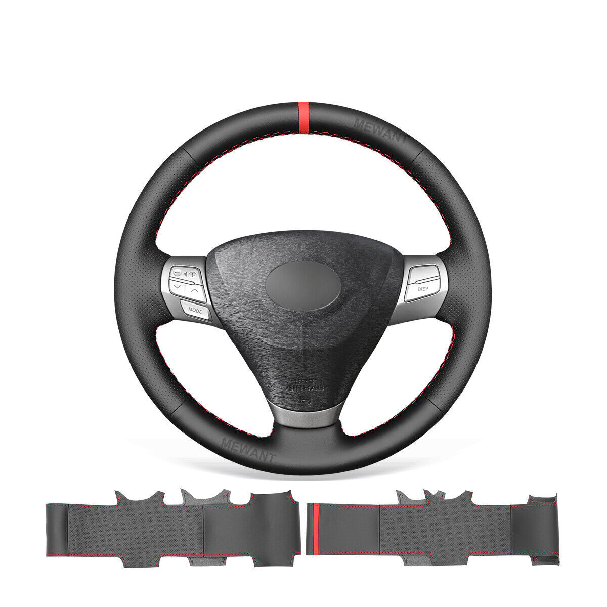 Hand-sewn PU Leather Steering Wheel Cover for Toyota Solara (Camry Solara) Venza
