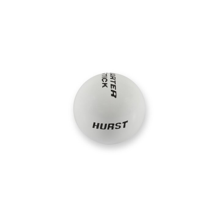 Hurst 1631036 Shift Knob - White Quarter Stick