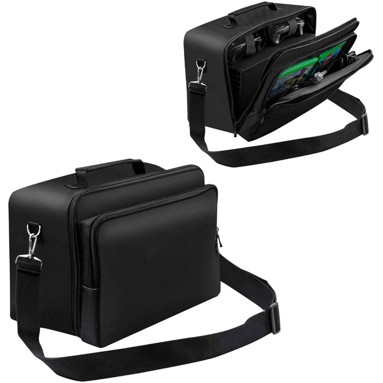 Durable Water-Resistant Xbox Series X Travel Case with Shoulder Strap & Storage