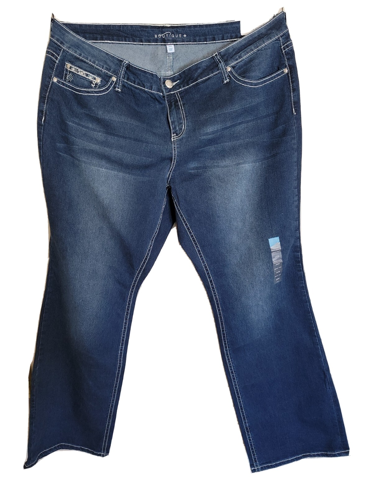 Boutique 24W NWT Medium Wash Embellished Rear Pockets Jeans Boutique 24W NWT Medium Wash Embellished Rear Pockets Jeans