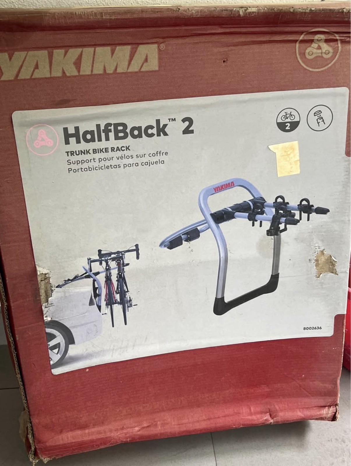 🚲 Yakima HalfBack 2 Trunk Bike Rack – NEW in Box