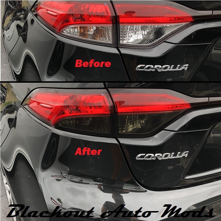 Tail Light Blackout Kit Precut Smoke Vinyl Overlay For 2020-2025 Corolla Sedan