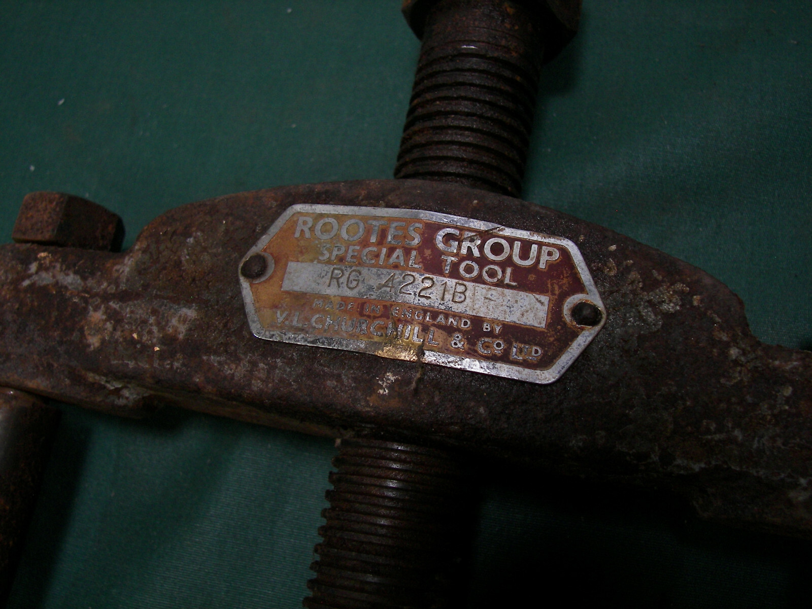 Vintage Rootes Group Special Tool RG422113 Hand Press Vintage Rootes Group Special Tool RG422113 Hand Press