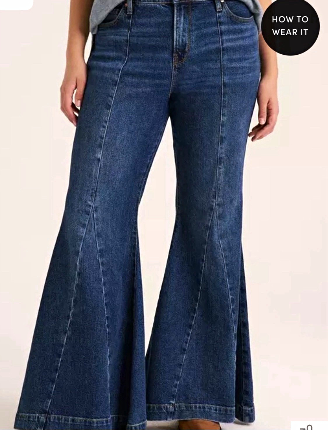 Torrid FESTI High-Rise Super Flare Women\'s Jeans Desert Bluebell 5 Pocket 24S