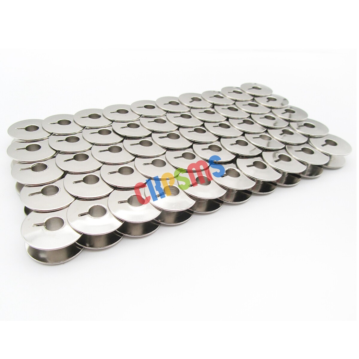 50PCS L-Type Slotted Bobbins for Juki DDL-5550 DDL-8500 Singer 95 • Consew 210