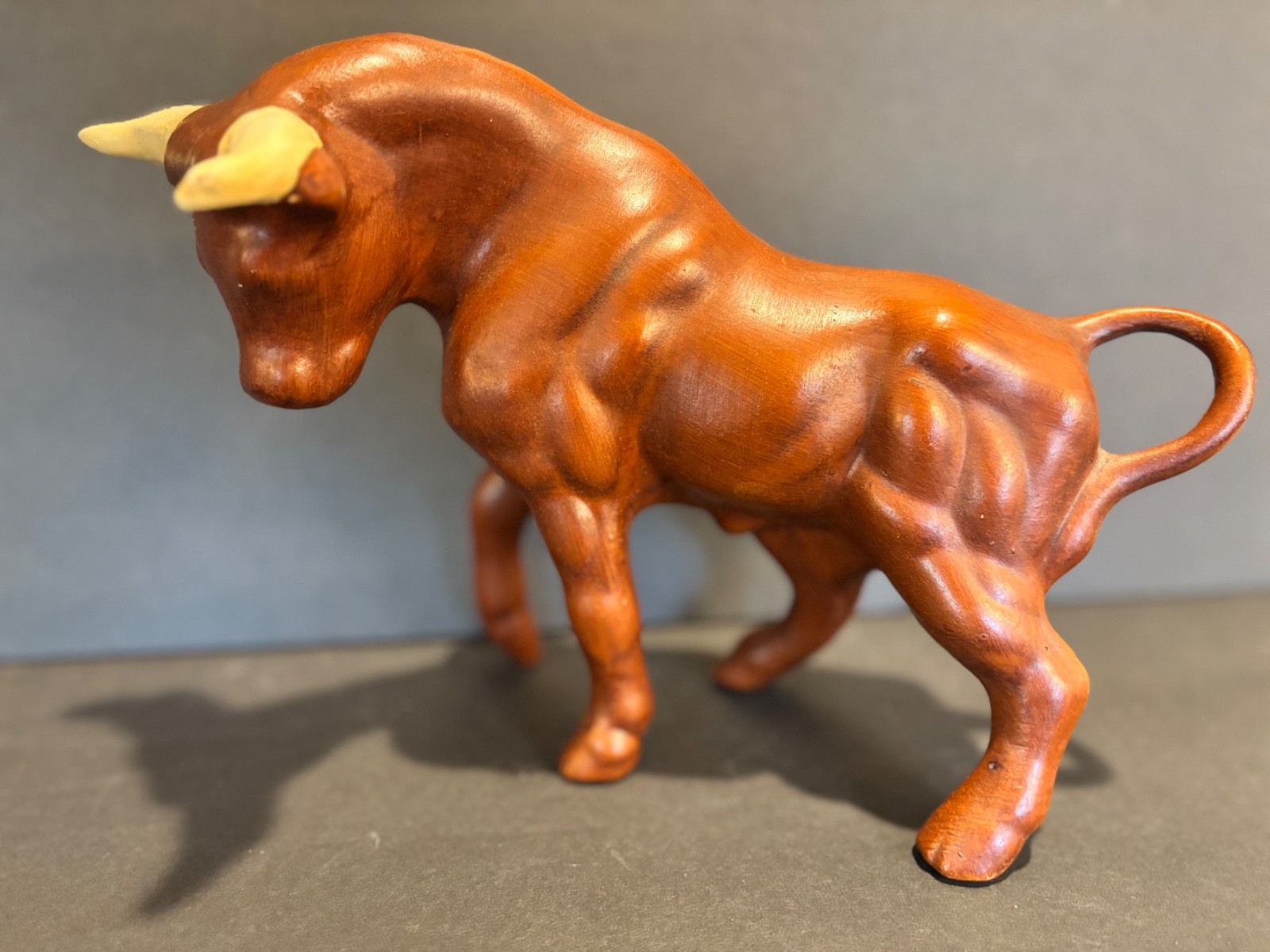 Vintage Ceramic Bull Figurine 7’ MCM Vintage Ceramic Bull Figurine 7’ MCM