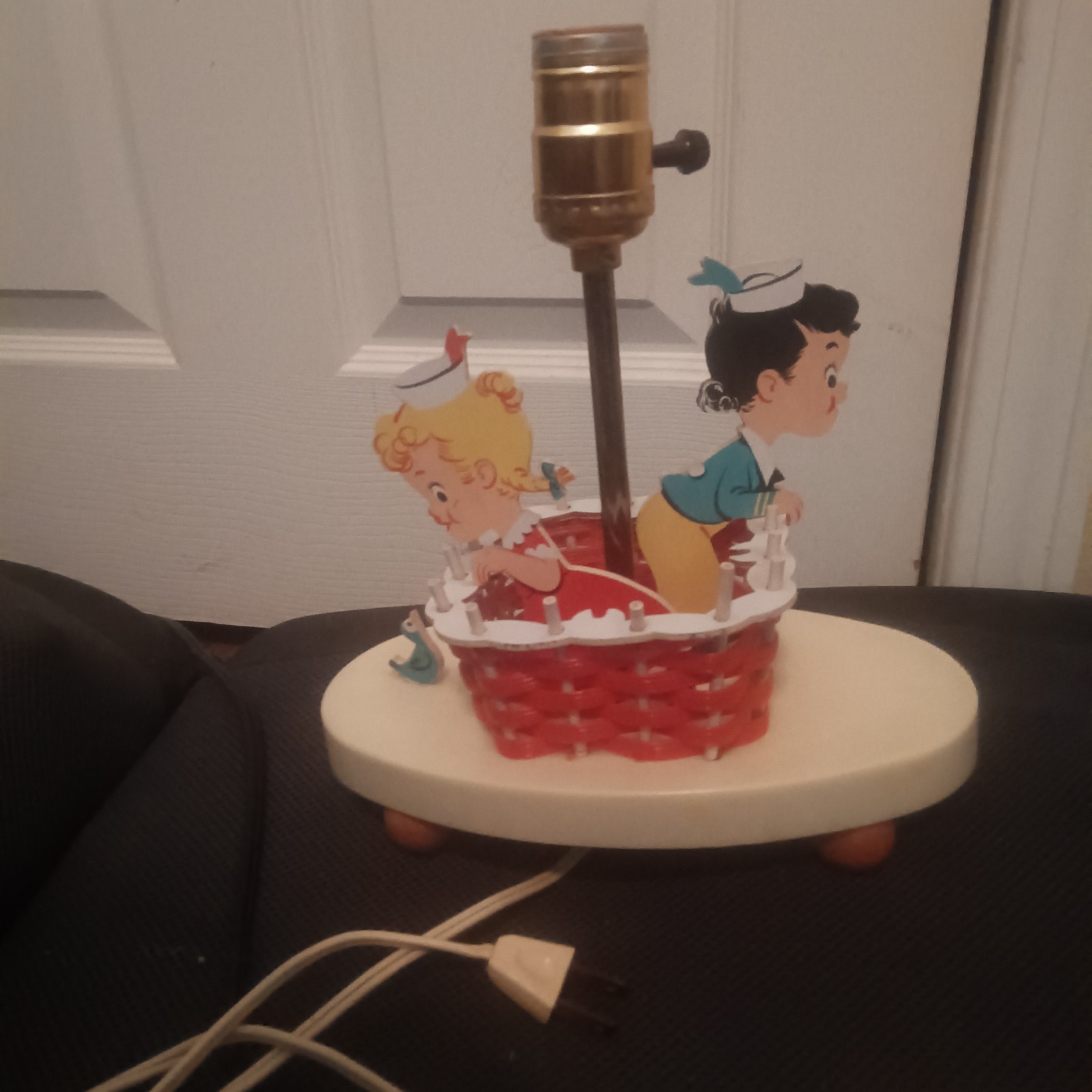 Vintage 1969 Dolly Toy Co Hot Air Balloon Nursery Lamp Children Working MCM Vintage 1969 Dolly Toy Co Hot Air Balloon Nursery Lamp Children Working MCM