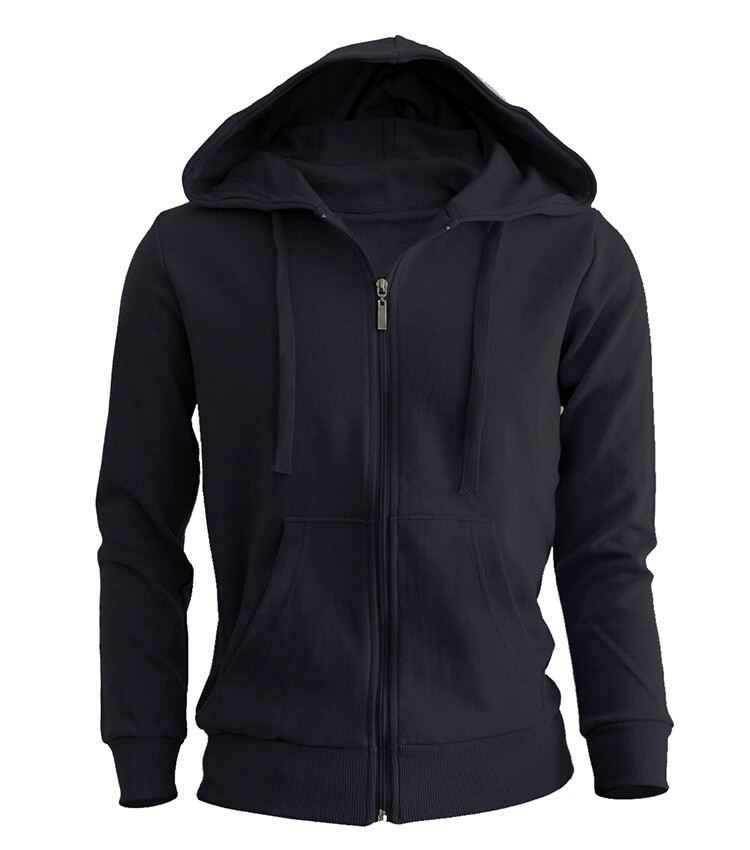 Men\'s Heavyweight Zip Up Hoodie Jacket Cotton Full Zipper Hooded Sweatshirt Warm