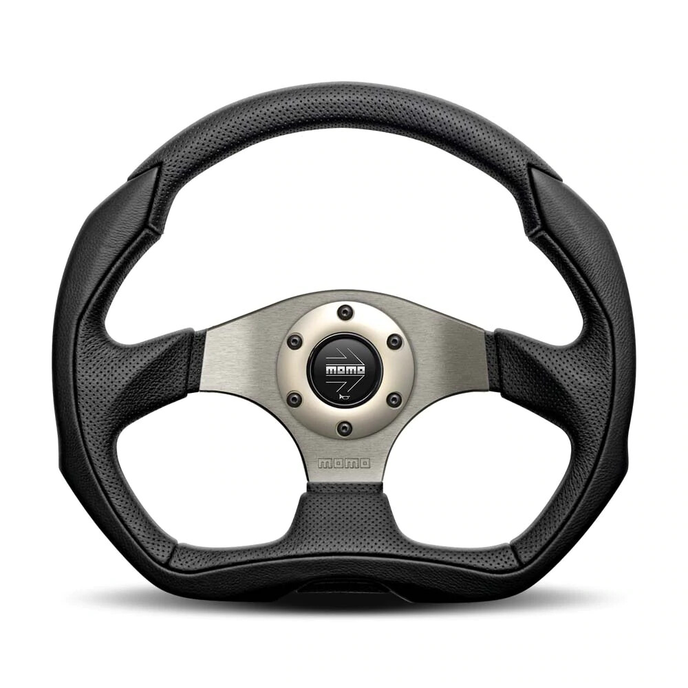 MOMO EAGLE Steering Wheel Black Leather  EAG35BK0S