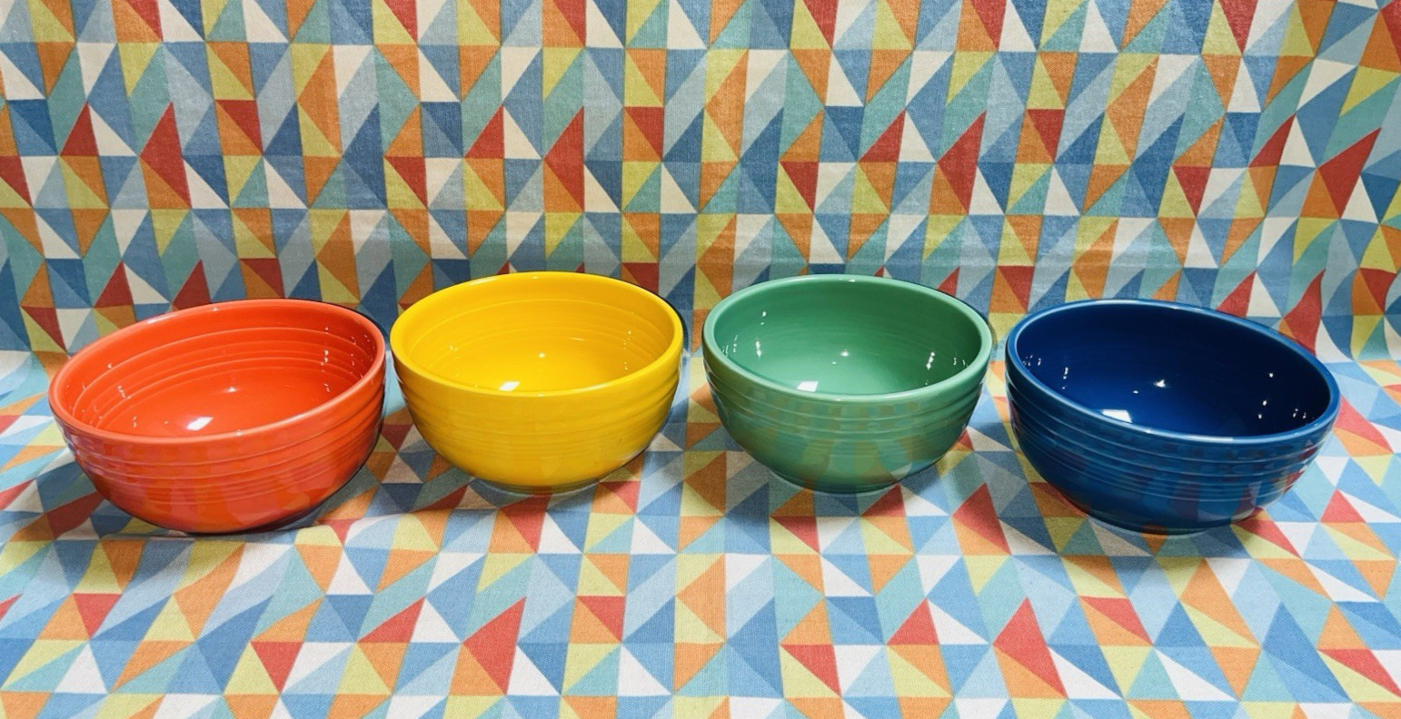 NEW mix set 4 FIESTA 22 oz small BISTRO coupe BOWLS  FIESTAWARE 