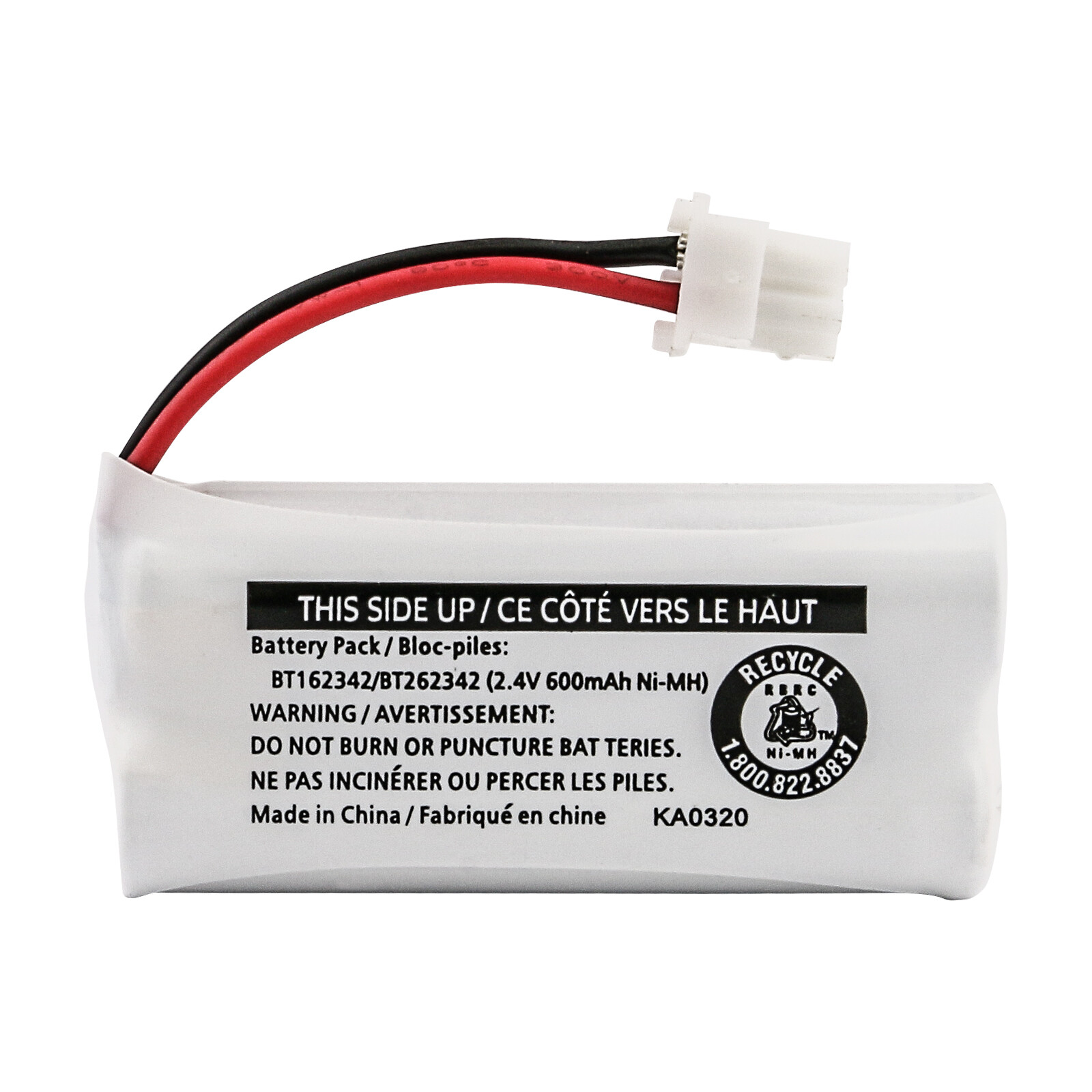 Kastar Ni-MH Battery for Vtech BT162342 BT-162342 BT1623421 BT-1623421 BT166342