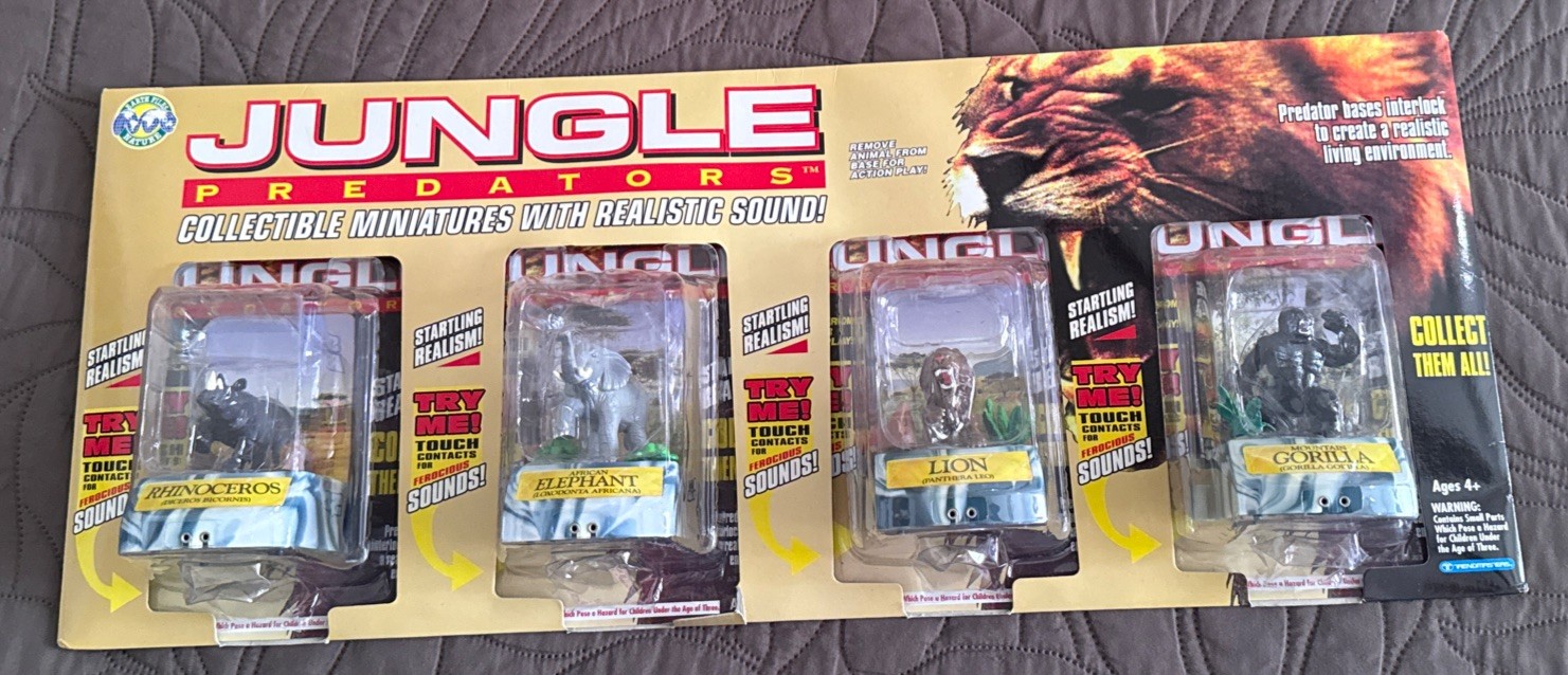 Jungle Predators Set by Trendmasters NOS Sealed New Vintage Ships Fast