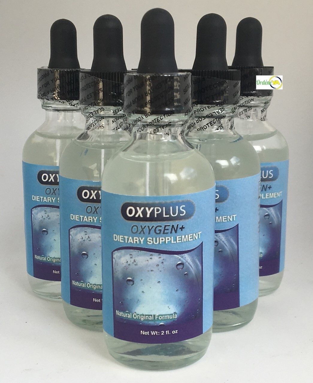 5 OXYPLUS Oxygen + Liquid Drops 2oz Dropper Cell Stabilized Oxygen Energy Health