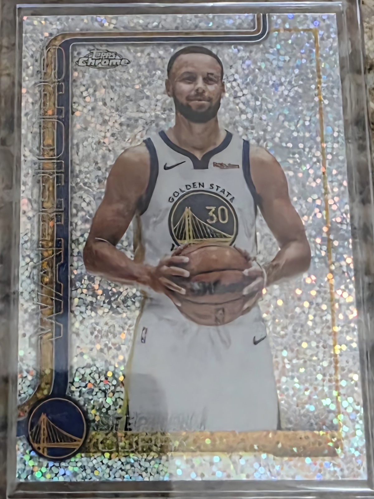 2025-26 Topps Chrome Update #14 Stephen Curry - Image Variation Speckle SSP