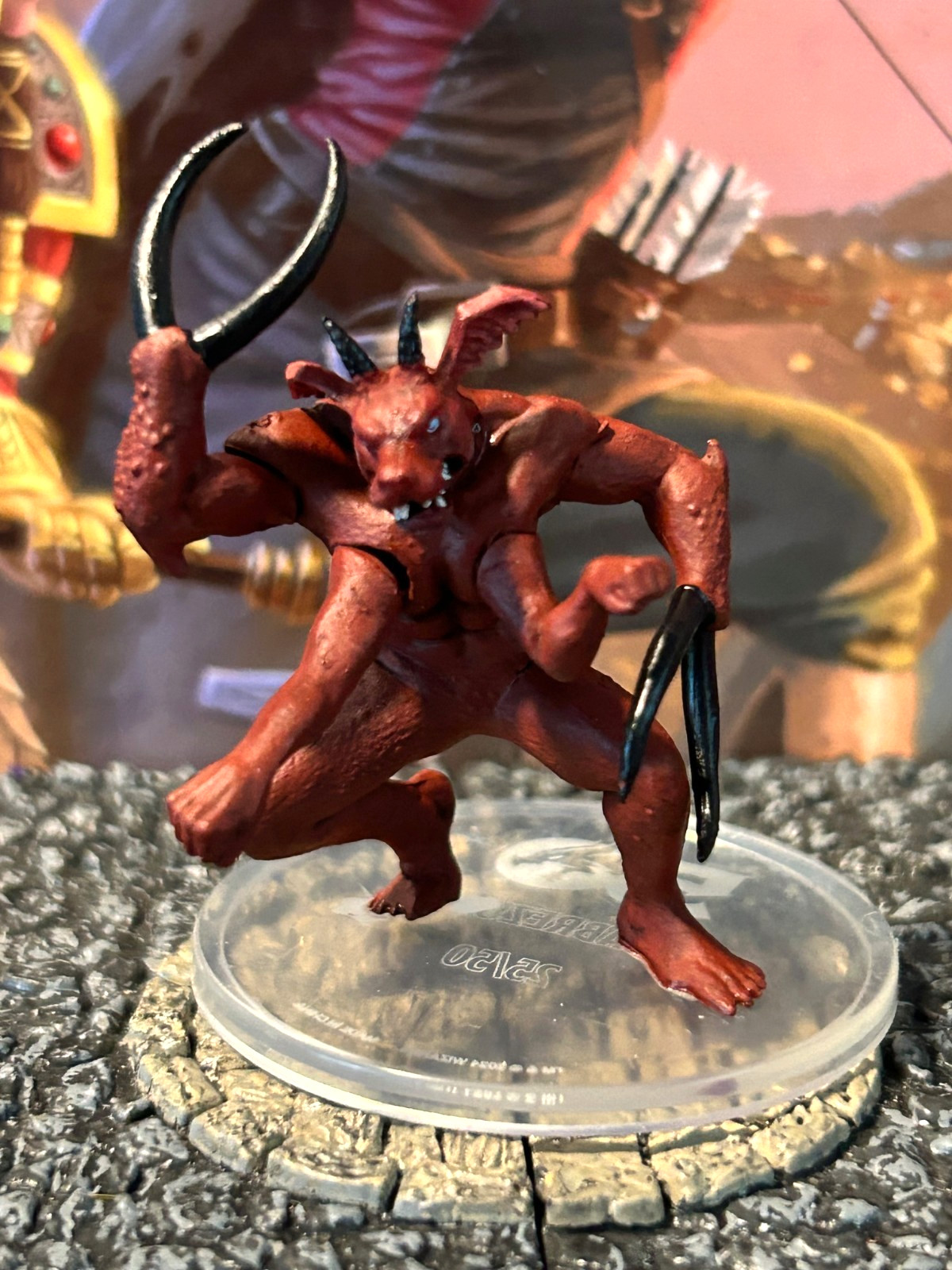 Glabrezu 1E D&D Miniature Dungeons Dragons 50th Anniversary large 25 demon devil