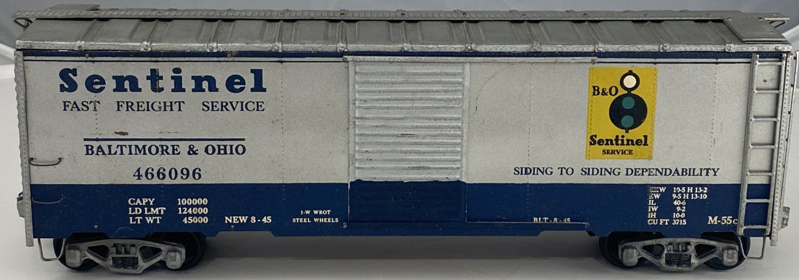 Vintage O Scale Athearn B&O Sentinel Boxcar 2-Rail Wood Metal Freight Model Vintage O Scale Athearn B&O Sentinel Boxcar 2-Rail Wood Metal Freight Model