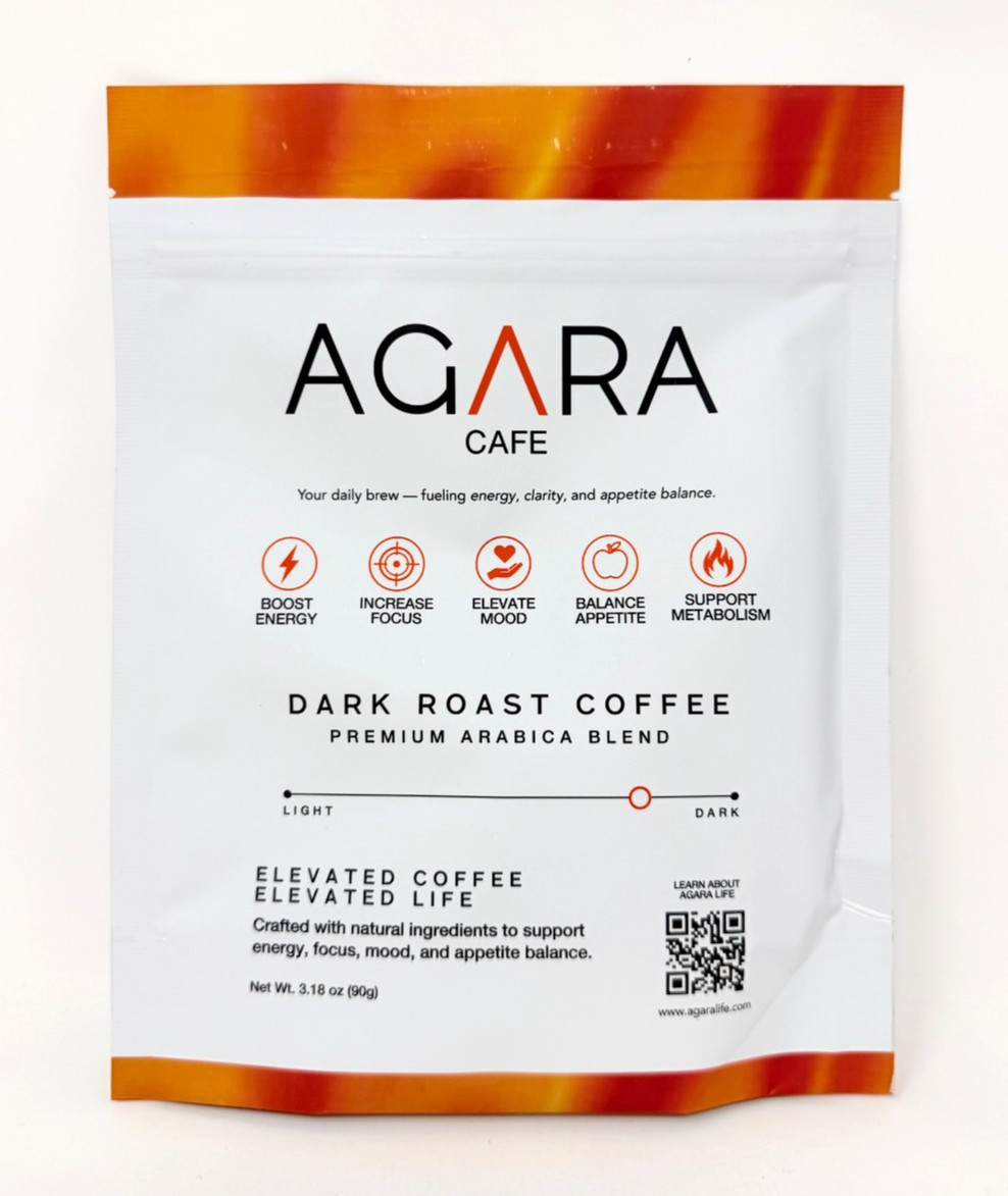 AGARA CAFE Weight Loss Focus & Energy Dark Roast Coffee Premium Arabica Blend AGARA CAFE Weight Loss Focus & Energy Dark Roast Coffee Premium Arabica Blend