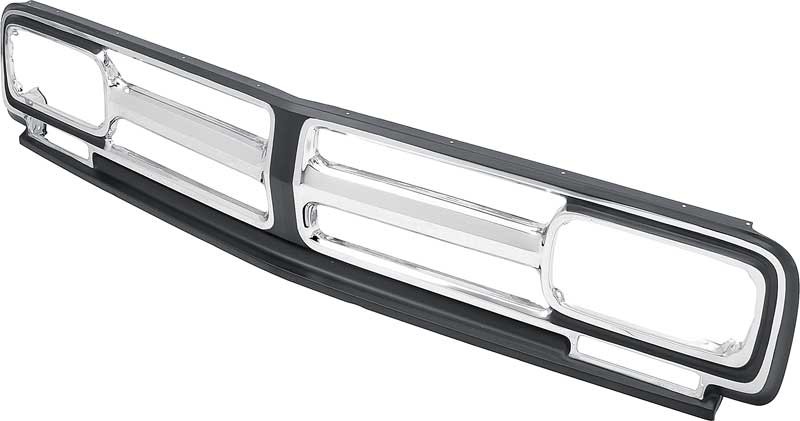 1971-72 GMC Pickup Suburban Jimmy; Front Grill; Chrome & Black Accents