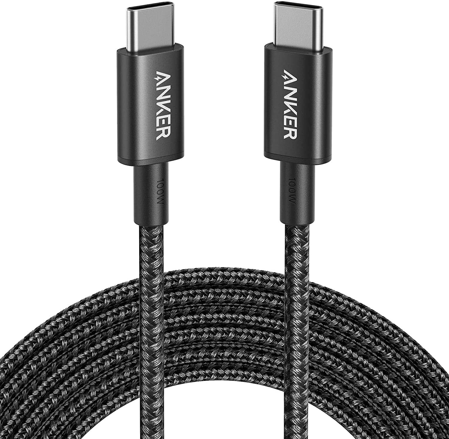 Anker 100W USB C Fast Charging Cable 10ft Long Braided Nylon Cord for MacBook
