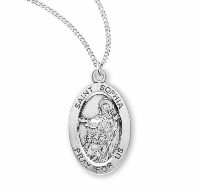 St. Sophia Sterling Silver Necklace