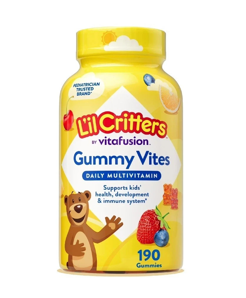 Lil Critters Gummy Vites Daily Kids Multivitamins Assorted Fruit Flavors 190 Ct Lil Critters Gummy Vites Daily Kids Multivitamins Assorted Fruit Flavors 190 Ct