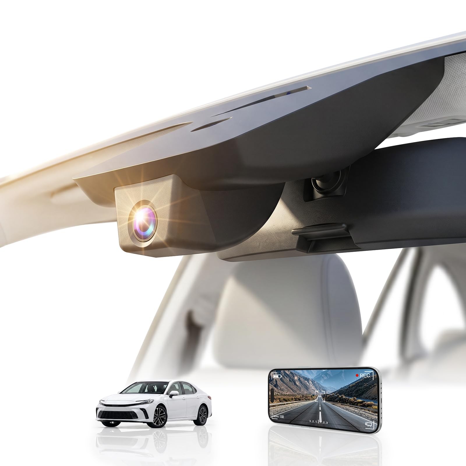Custom Fit 4K Dash Cam for 2025-2026Toyota Camry  LE SE XLE XSE Nightshade