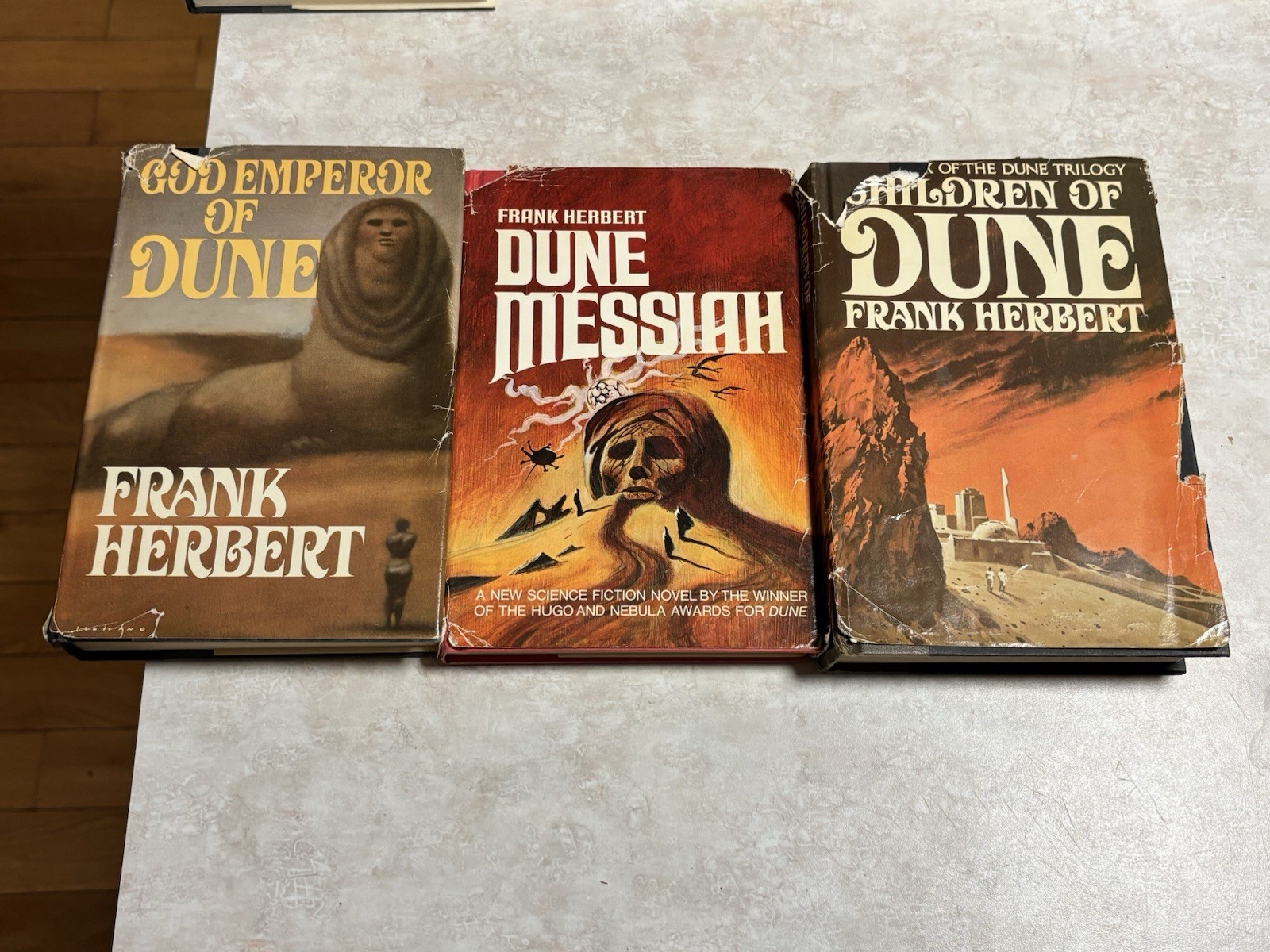 Dune Book Lot God Emperor Messiah Children Of Dune 1981 Lot Of 3