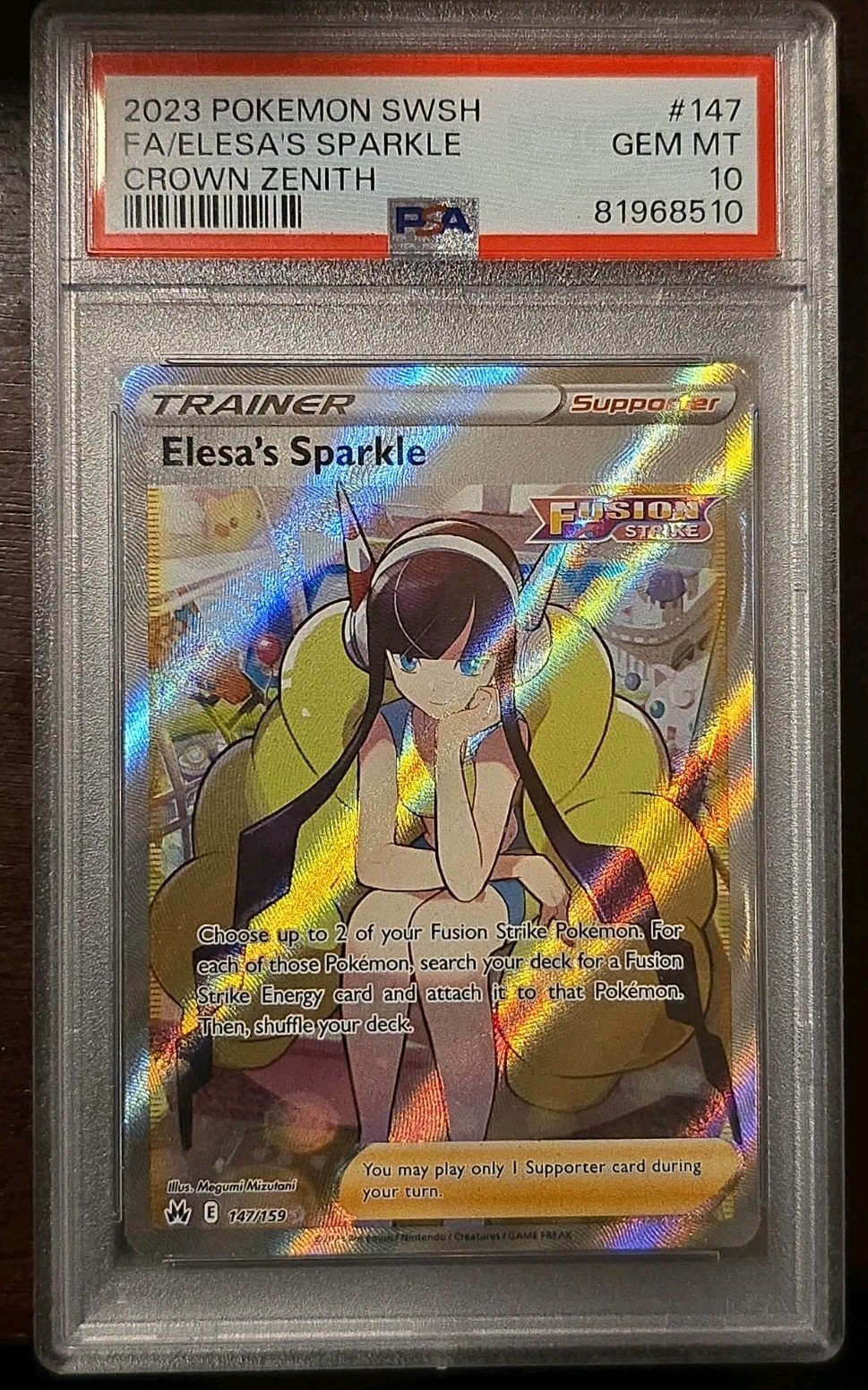 Pokemon SWSH: Crown Zenith Elesa\'s Sparkle PSA 10 (Full Art) 147/159