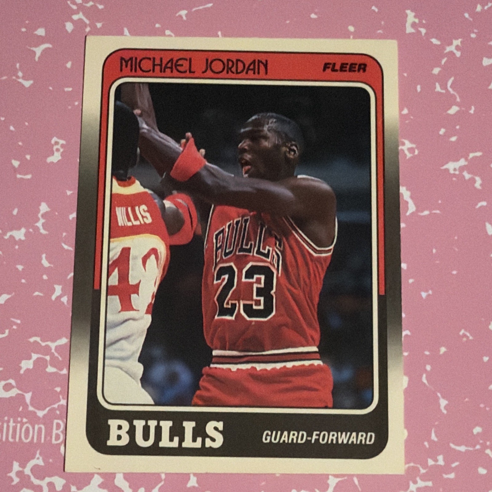 1988 Fleer Basketball MICHAEL JORDAN #17 Rare (J)-Error Card In Chjcago On Bck💎