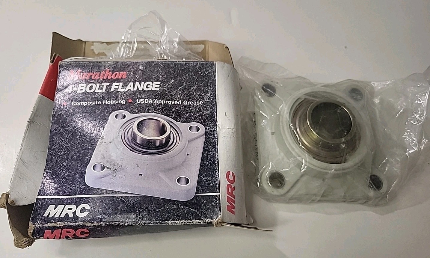 MRC C4F100SS, 4-Bolt Flange Unit,  Stainless Steel Insert= RRZ1100BRR