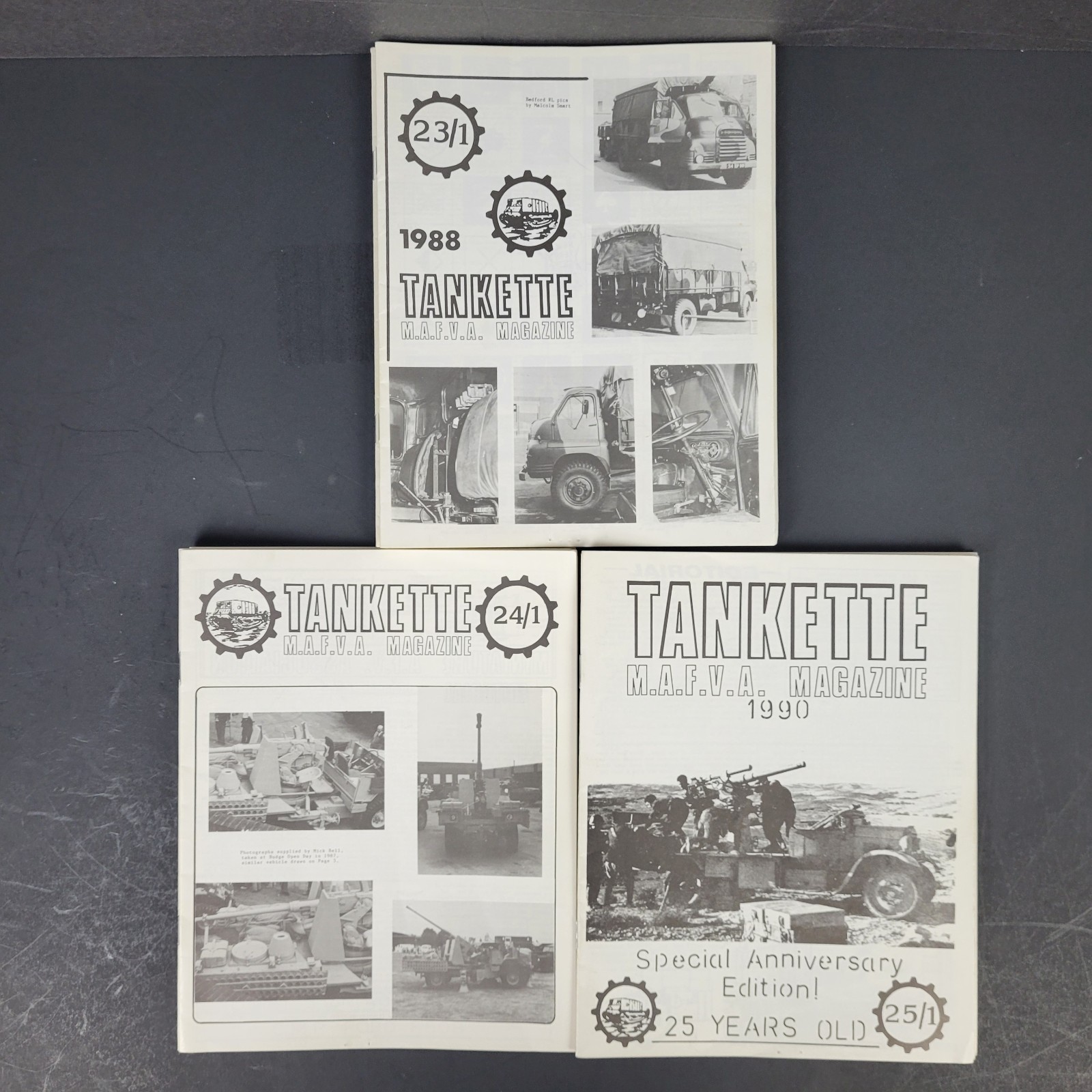 Vtg 1988-1990 Tankette Miniature MAFVA Magazine~Complete Volumes 23-25~Lot of 18 Vtg 1988-1990 Tankette Miniature MAFVA Magazine~Complete Volumes 23-25~Lot of 18