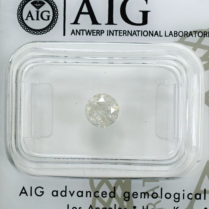 0.71 Ct Round natural brilliant Color G, I2 clarity with AIG report 0.71 Ct Round natural brilliant Color G, I2 clarity with AIG report
