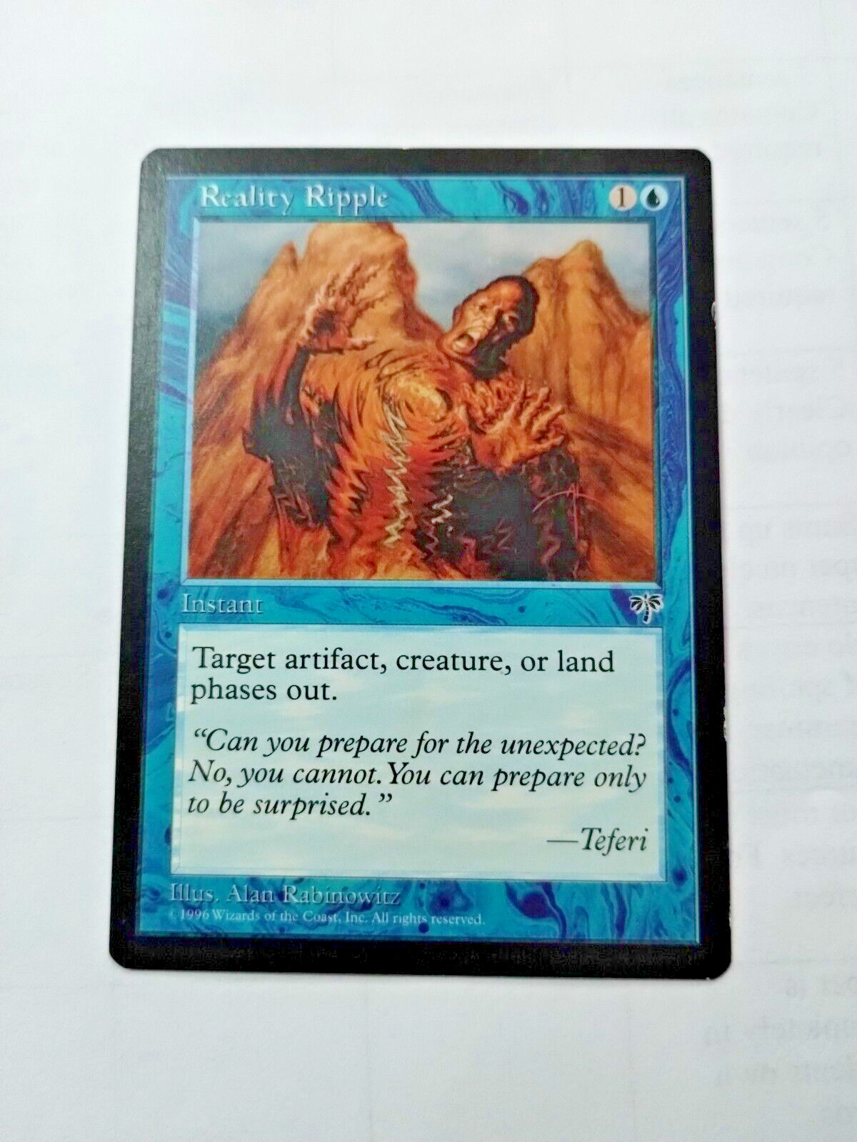 MTG Reality Ripple Mirage Regular Common - Some Edge Wear - See Pics