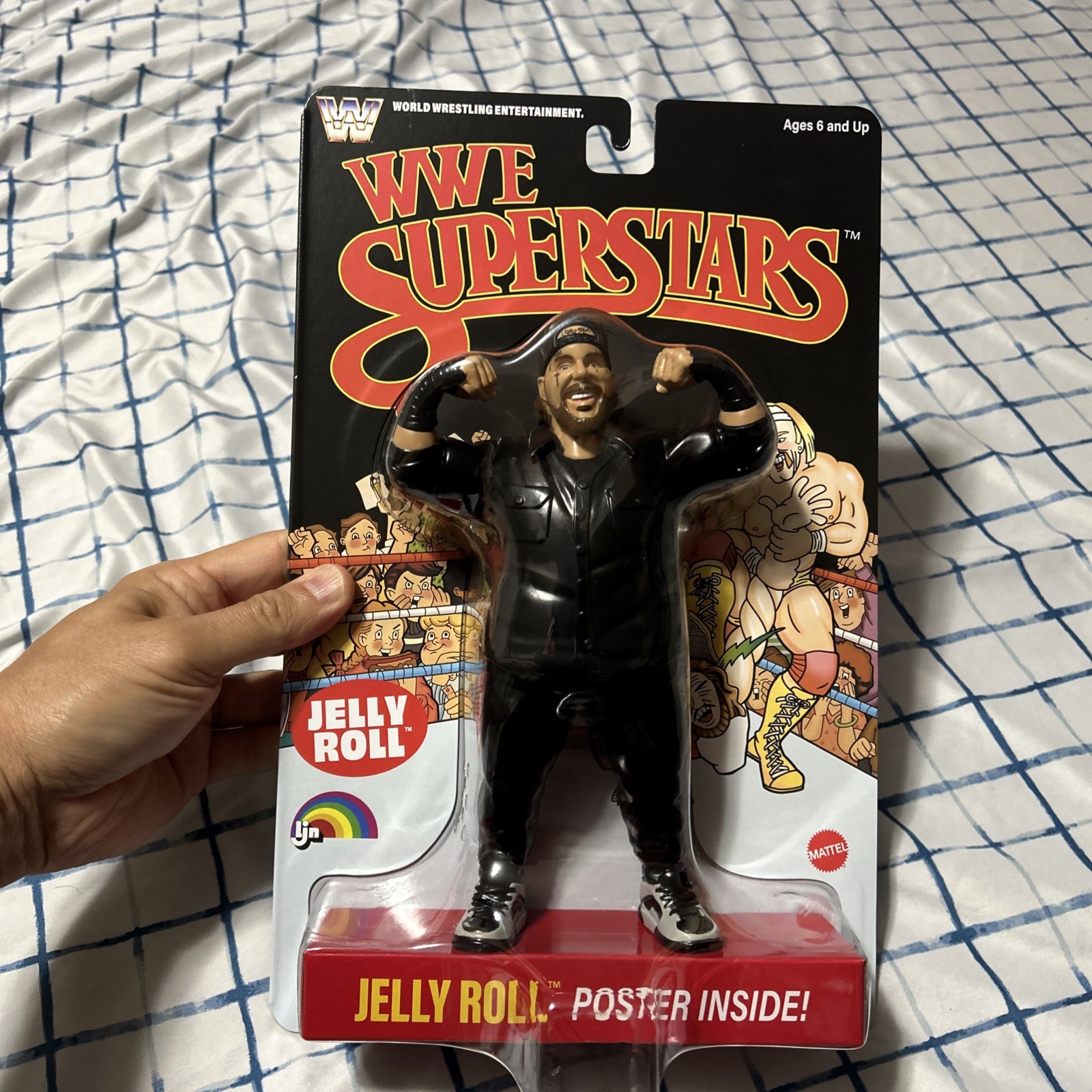 WWE Mattel Ljn Retro Jelly Roll Black Card Figure New