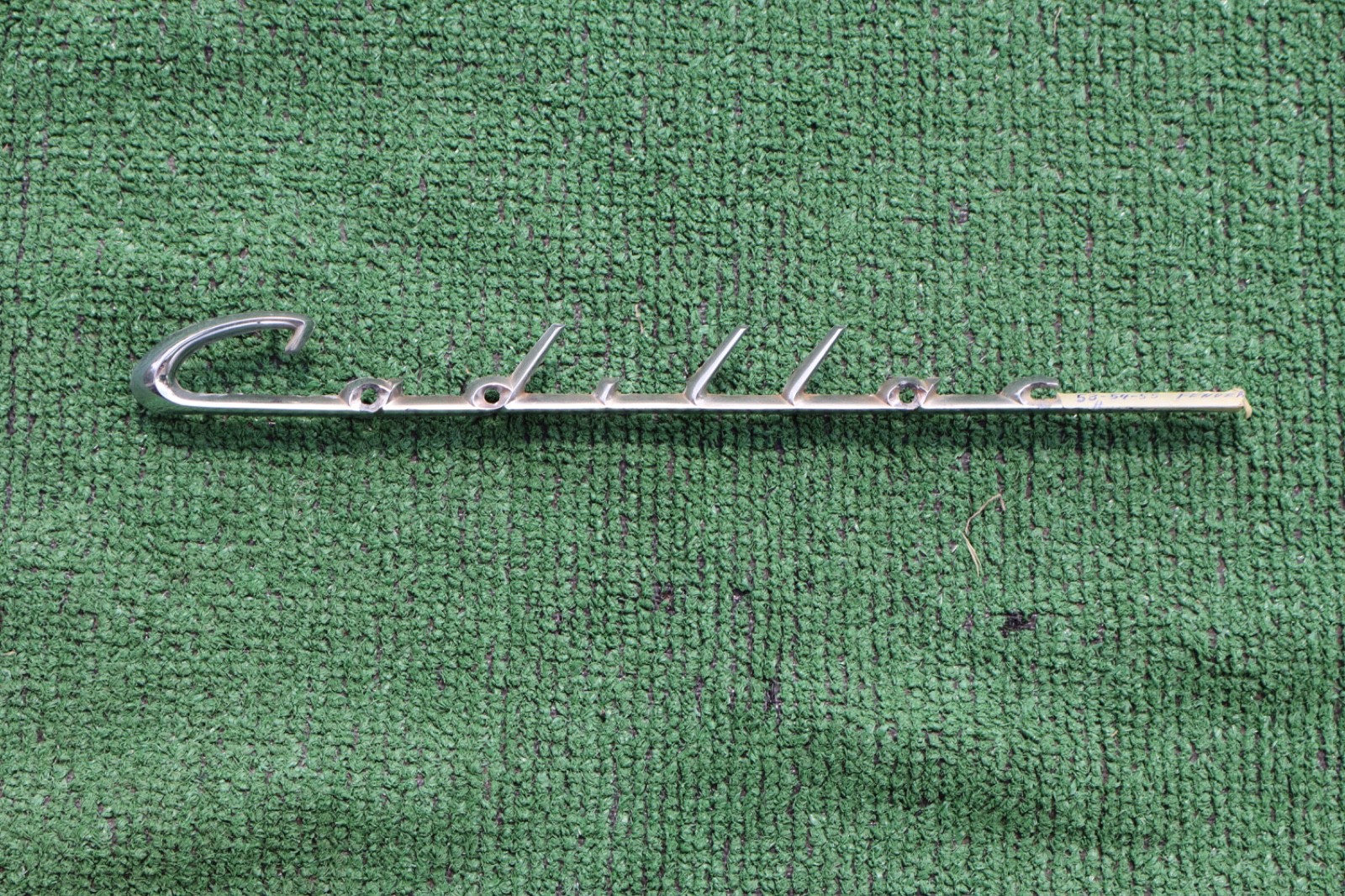 1953 1954 1955 Cadillac fender script emblem 53 54 55