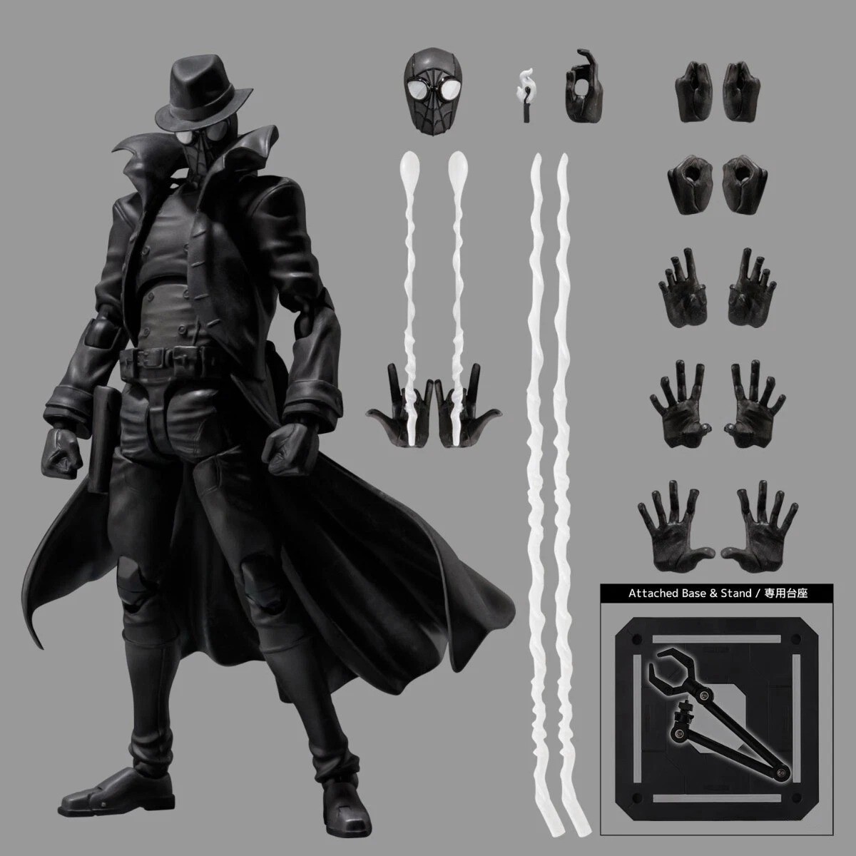 Spider-Man Noir Action Figure Toys Spider-Man: Into The Spider-Verse SV Action