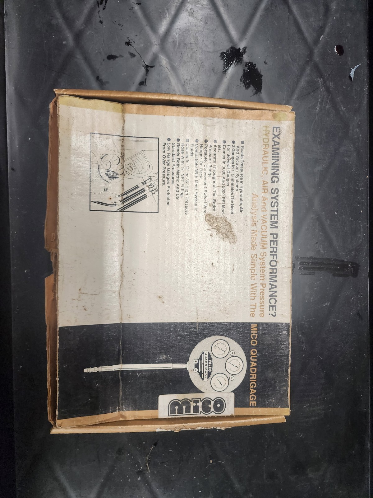 Mico Quadrigauge  Hydraulic, Air  And Vacuum Gauge