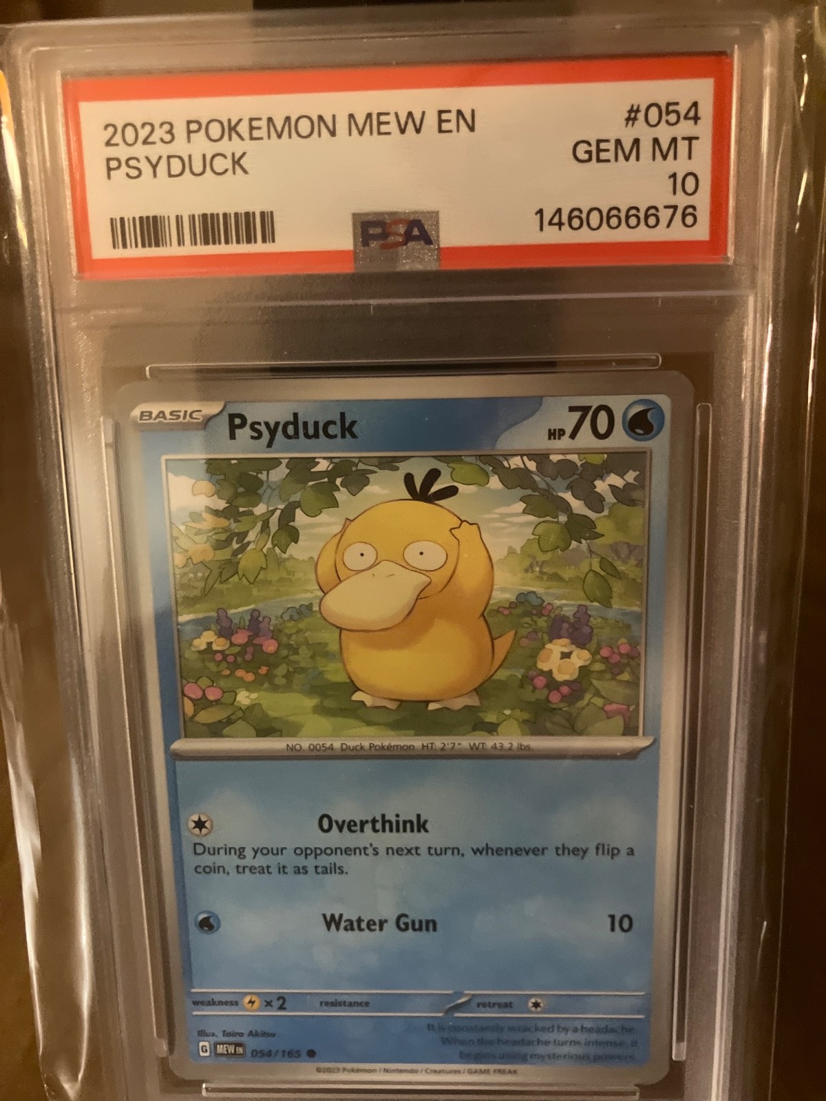 2023 POKEMON MEW EN-151 #054 PSYDUCK PSA 10 ENGLISH POP 14