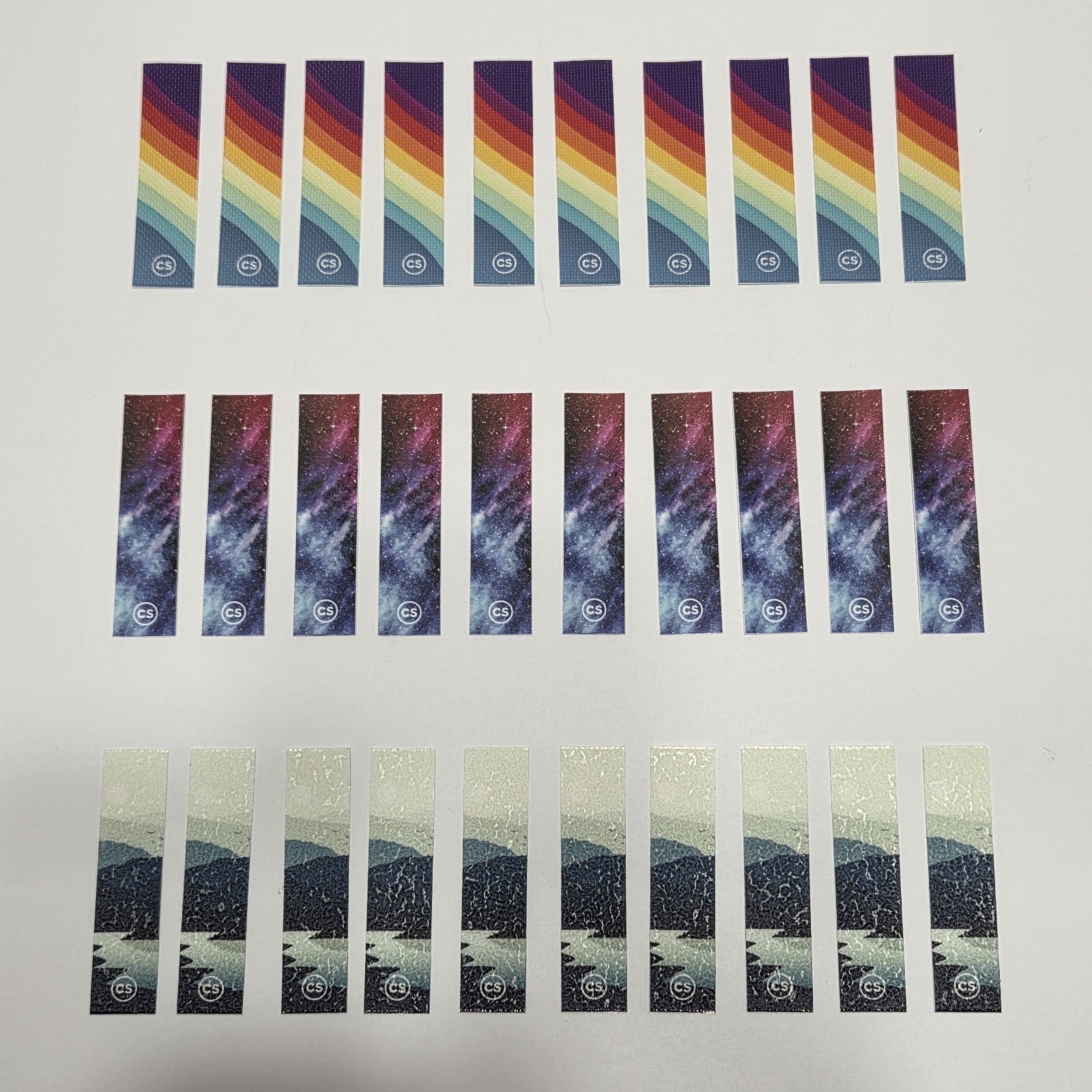 Original Calm Strips Sensory Textured  Stickers - 30 Count Pack. 