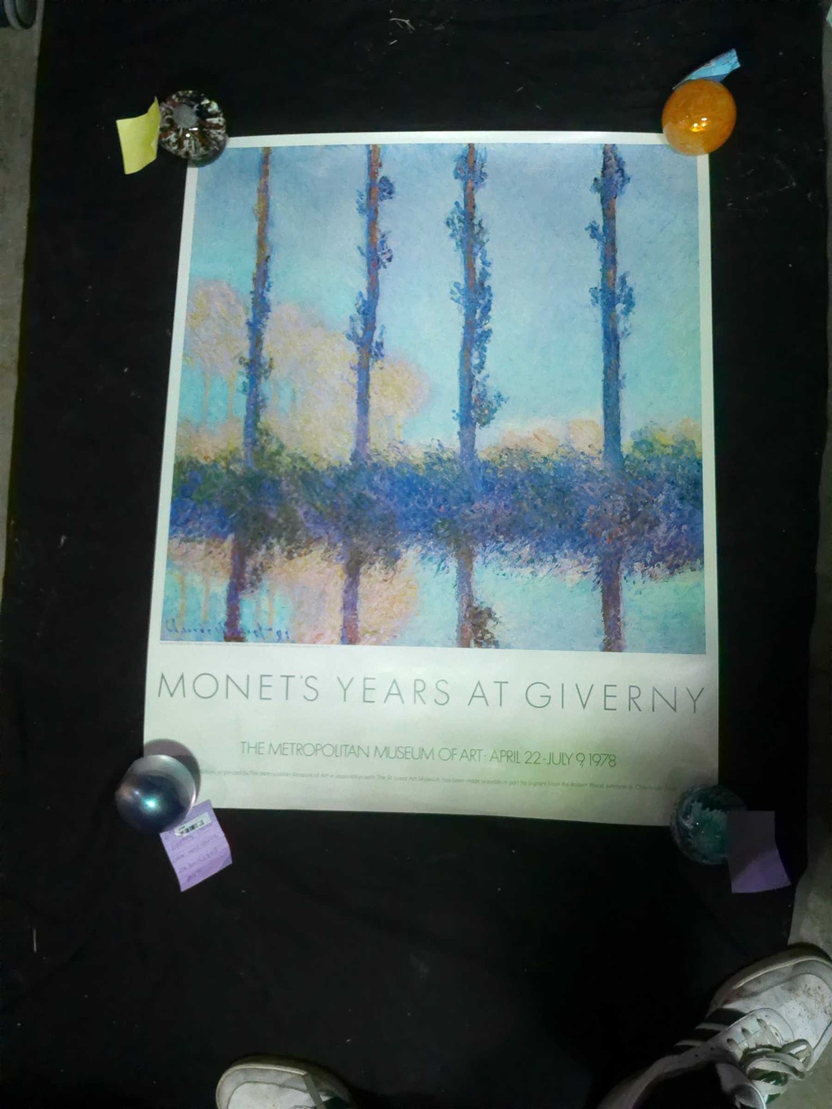 Vintage Claude Monet 1978 Lithograph Print Exhibition Poster \