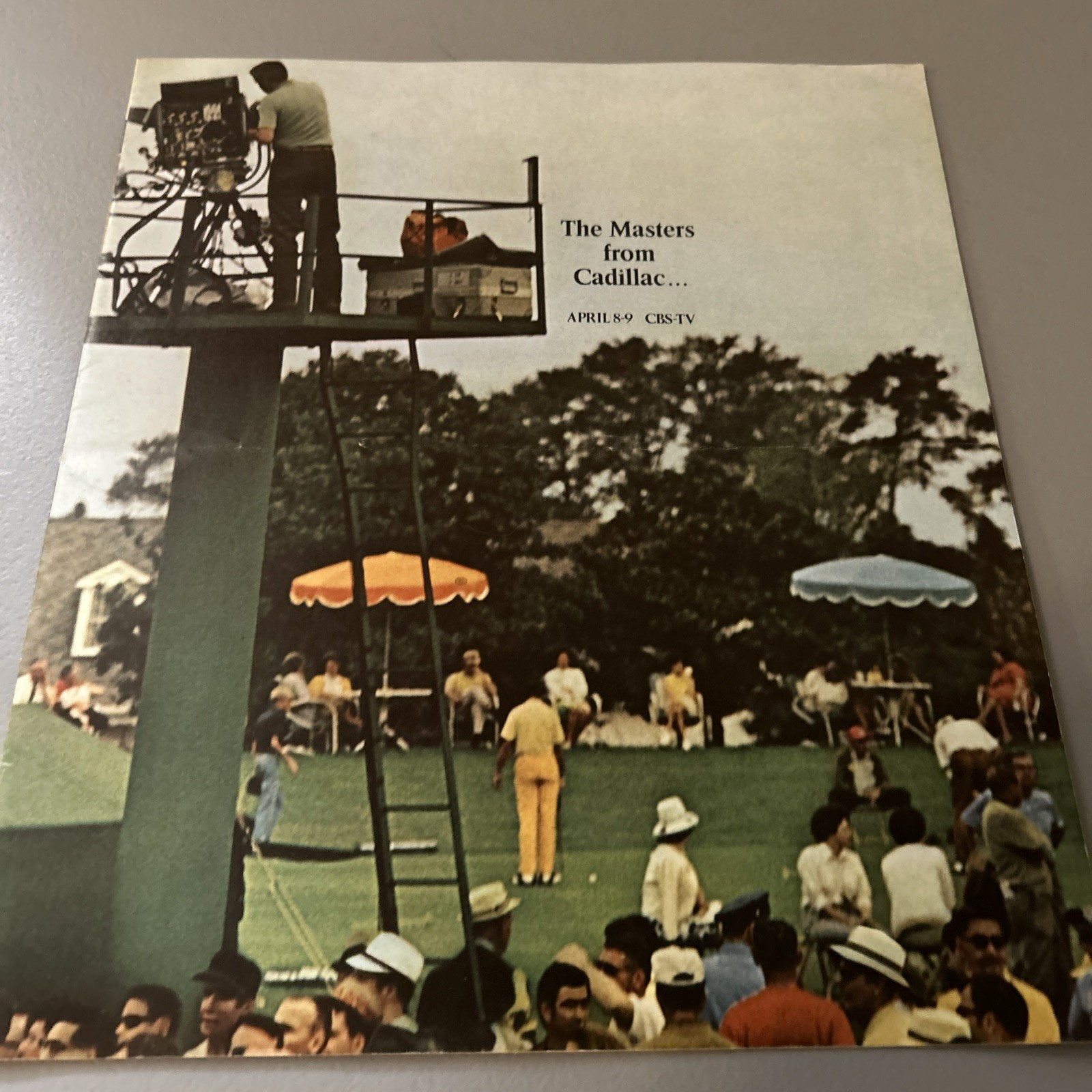 THE MASTERS GOLF FROM CADILLAC CAR DEALER BROCHURE CBS TV GM FLEETWOOD 1972 VTG