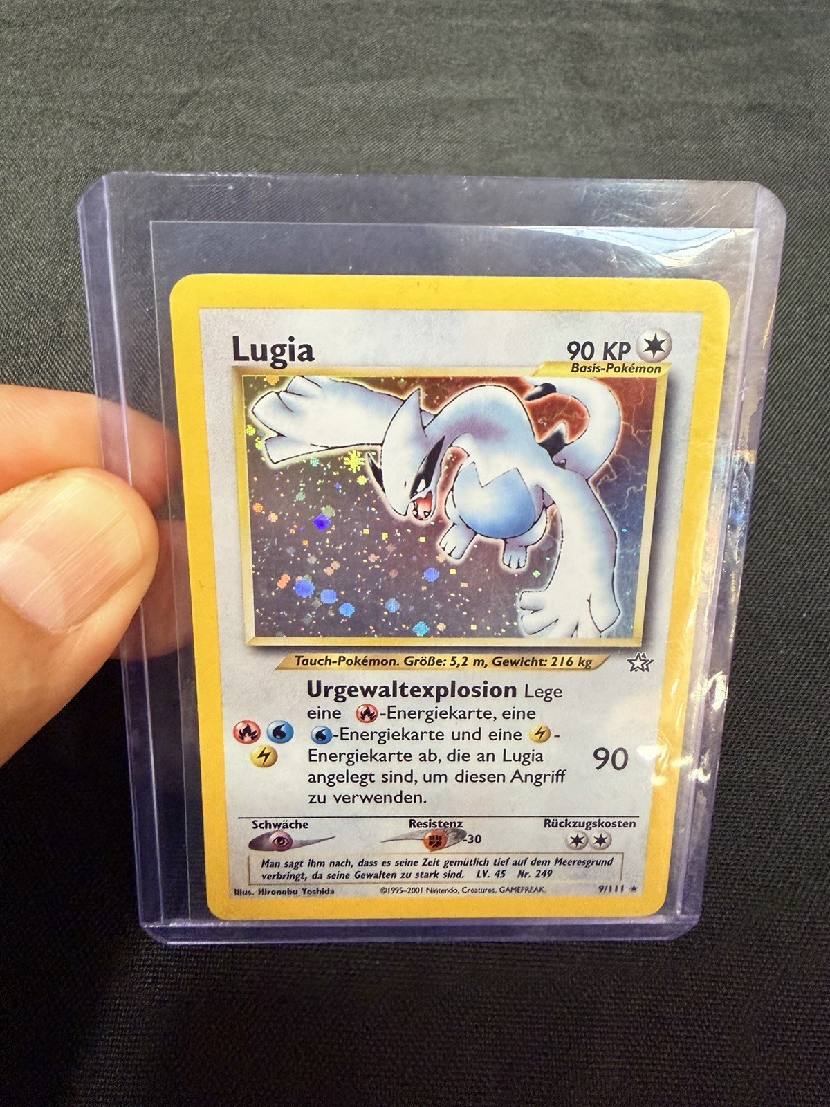 LUGIA HOLO POKEMON 9/111 NEO GENESIS 2001 GERMAN